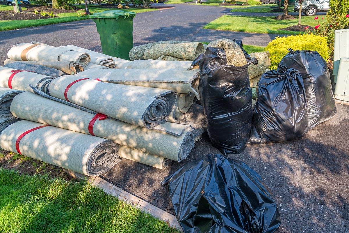 Junk in the front yard needed to be hauled away