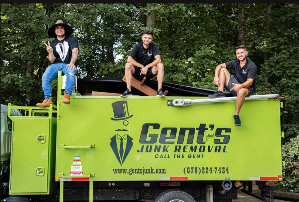 Gents Junk Removal team on junk trunk