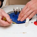 Disconnecting the hot tub with Gent's Junk